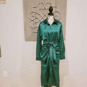 Emerald Green Long Sleeved Coctail/Sheath Dress Size Small NWT